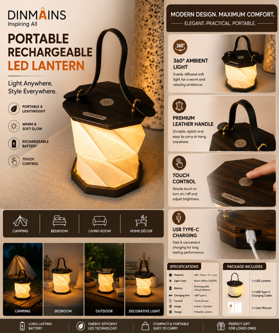 Portable LED Lantern